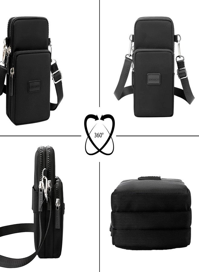 RarePicks Crossbody Phone Sling Bag For Women | Adjustable Shoulder Strap Phone Purse, Cell Phone Pouch, Small Handbag | Stylish Ladies Sling Side Bag, Wallet & Crossbody Purse For Girls - Black - Image 3